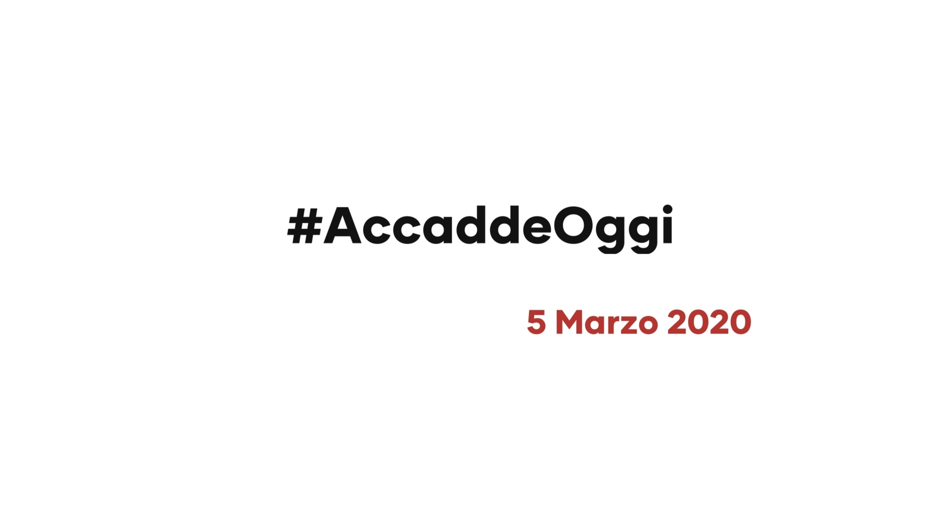 #AccaddeOggi